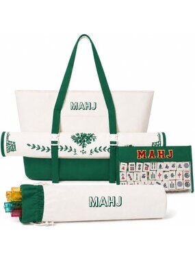 3-in-1 Mahjong Storage Bags for Tiles, Racks & Mat - Perfect Game Organizer